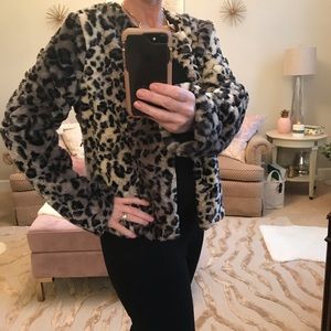 Leopard print jacket by Willow & Clay M new!